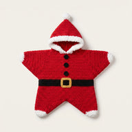 Gehaakte Ster Babypakje — Handgemaakt Kerstoutfit
